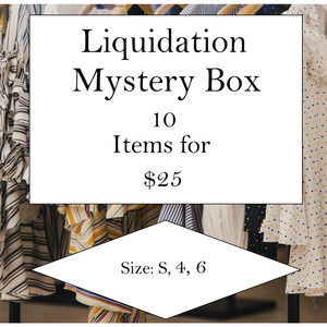 Womens Clothing Liquidation Mystery Box Size Small, 4, 6